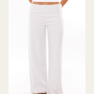 Joggers uniques pour femmes, effet usé, pantalon de survêtement de qualité, avec logo décoratif élastique, pour entraînements été/hiver, nouveau design, style devant plat - Product Image 1