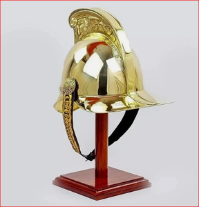 Full Brass Fireman Helmet Vintage <b>Marine</b> Chief Fireman Wearable Helmet - Product Image 3