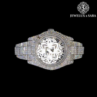 Reloj de Lujo de Acero Inoxidable de Primera Calidad, Completamente Blanco con Diamantes, Regalos para Celebraciones y Ocasiones Especiales, Mejor Precio