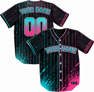Camiseta de Béisbol Personalizada con Tela Transpirable de Alto Rendimiento y Diseño de Impresión de Nombre de Equipo Personalizado - Product Image 1
