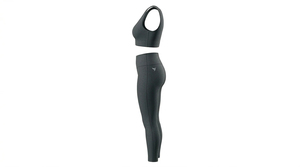 Conjuntos de Yoga para Mujer de Talla Grande con Logotipo Personalizado, de Alta Calidad, Transpirables y Ligeros, de 2 Piezas, sin Mangas, con Cintura Elástica - Product Image 3
