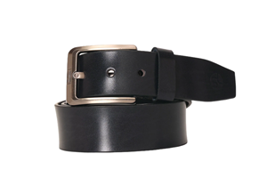 Cinturón de Cuero Marrón con Hebilla Rectangular de Aleación, Estilo Casual, Diseño Duradero - Product Image 3