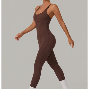 Bodysuits pour femmes, sans couture, confortables, respirants, écologiques, extensibles dans quatre sens, séchage rapide, antibactériens, en spandex/nylon, vente en gros - Product Image 1