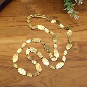 Golden Statement Necklace Women Long Layered Chain Minimalist Bohemian Jewelry | Everyday Elegant Gift for Her - Product Image 2