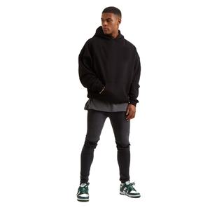 Sudadera con Capucha Premium para Hombre, Tejido Grueso 100% Algodón, con Logotipo Personalizado, Bolsillo, Estilo Pullover, para Gimnasio, Deportes, Entrenamiento, Uso Casual, OEM - Product Image 2