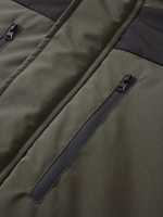 Veste coupe-vent softshell pour homme à capuche style safari, imperméable, respirante, résistante aux intempéries, 100% polyester