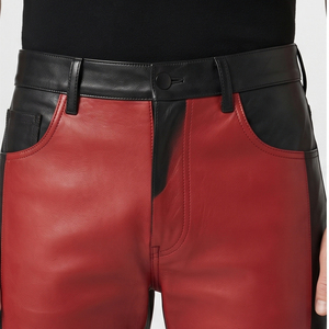 Wholesale Custom <b>Men</b> <b>Leather</b> Pants <b>Men</b> Fashion Streetwear <b>Leather</b> <b>Trousers</b> <b>Men</b> PU <b>Leather</b> Biker Pants <b>Men</b> Slim Fit <b>Leather</b> Pant - Product Image 4