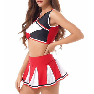 ผู้ผลิต OEM/ODM ชุดเชียร์ลีดเดอร์คุณภาพสูงสำหรับเด็กผู้หญิง พร้อมโลโก้สั่งทำพิเศษ สำหรับงานโรงเรียนและการแสดงบนเวที - Product Image 5