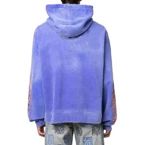 เสื้อฮู้ดซักแบบสวมหัวของผู้ชายผ้าฝ้าย100% ซักแบบวินเทจเฮฟวี่เวทสั่ง - Product Image 2