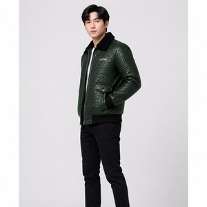 Top Sales Affordable Price Comfortable To Wear <b>Men</b> <b>Leather</b> <b>Jacket</b> New Arrival High Quality Fashion <b>Leather</b> <b>Jacket</b> For <b>Men</b> - Product Image 3
