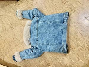 Wholesale Fashionable Customized Breathable Oversized Light Washed Breathable Long Sleeve <b>Cropped</b> Jeans <b>Denim</b> high quality - Product Image 4