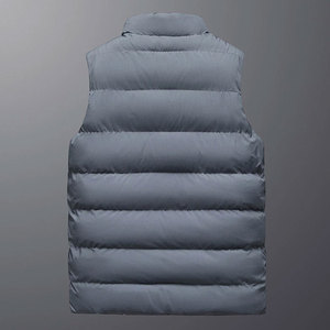 2026 New Design Mens Quilted Padded Jacket Sleeveless <b>Gilets</b> Puffer Body Warmer Vest Plus <b>Lightweight</b> Vest Puffer - Product Image 3
