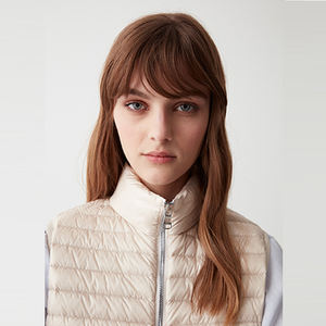 Chaquetas sin Mangas para Mujer, Estilo Urbano, de Alta Calidad, Nueva Colección de Invierno, Diseño Moderno con Cuello Liso y Bolsillos con Cremallera - Product Image 5