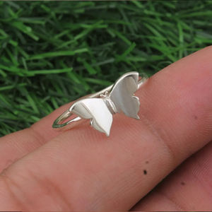 Anillo de Mariposa de Último Diseño, Plata de Ley 925, Joyería Bohemia Apilable, Regalo de Aniversario o Compromiso para Mujer - Product Image 5