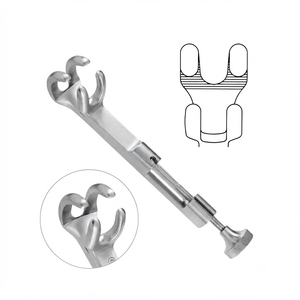 เครื่องมือผ่าตัดกระดูกแบบออร์โธปดิกส์ สแตนเลสสตีล ยี่ห้อ Lambert-Lowman รุ่น Bone Clamp ขนาด 7 นิ้ว ปากจับ 2x2 แฉก กว้าง 1 นิ้ว - Product Image 2