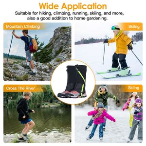 Polainas Impermeables para Botas de Nieve, Cubrepiernas para Caminar, Caza, Montañismo y Senderismo, Ropa para Actividades al Aire Libre - Product Image 6