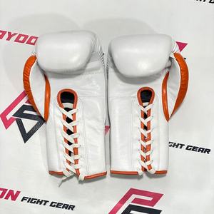 Gants de boxe roses très demandés, en vente, haute qualité, super résistants, en cuir véritable, pour entraînement professionnel. - Product Image 3