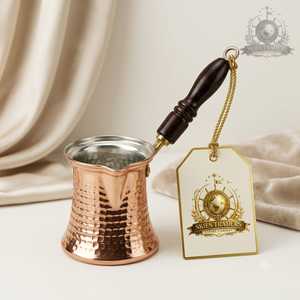Handmade Pure Copper Turkish <b>Coffee</b> Pot Set Long Metal Handle Cezve Ibrik Greek <b>Coffee</b> Maker Stovetop <b>Coffee</b> <b>Warmer</b> - Product Image 3
