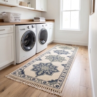 Custom Handmade Wool Hallway Runner Rug Vintage Southwestern Geometric Non-Slip Latex Backing Carpet Wholesale