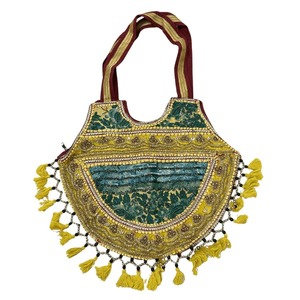 Best Quality Handmade Kambhari Art Shoulder <b>Bag</b> Traditional Indian Embroidered Ethnic <b>Sling</b> <b>Bag</b> Available At Best Price - Product Image 4