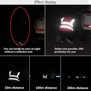 เสื้อกั๊กสะท้อนแสงสูง 100% โพลีเอสเตอร์ มาตรฐาน ANSI Class 2 EN ISO 20471 Class 3 สีตามสั่ง สำหรับงานจราจร ขายส่ง - Product Image 6