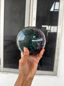 Esfera de fluorita natural pulida, bola de cristal para decoración del hogar, Feng Shui, sanación, venta al por mayor - Product Image 1