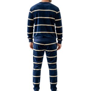 Conjunto Deportivo para Hombre, Transpirable, de Poliéster y Algodón, Azul Marino con Franja en el Pecho, Sudadera con Capucha, Ropa Deportiva Informal - Product Image 2