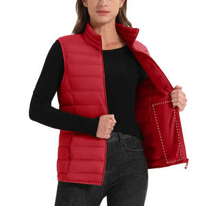 Chaleco acolchado de moda para mujer, sin mangas, con cremallera, para invierno, precio razonable, gran venta - Product Image 5