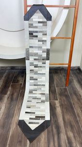 Nuevo Camino de Mesa Decorativo Hecho a Mano con Parches de Cuero Vacuno, Decoración Rústica Occidental para Mesas de Comedor, Consolas y Mesas de Centro - Product Image 5