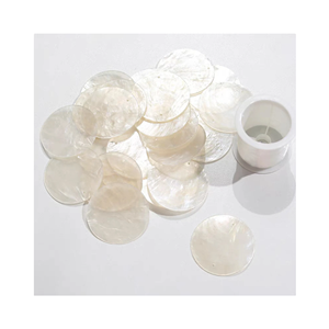 Premium Clear Capiz Seashell Round Shell Discs for Crafts <b>Wind</b> <b>Chime</b> Lampshade Decoration Bulk Supply Vietnam - Product Image 1