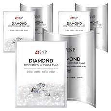 แผ่นมาส์กหน้า SNP ออร์แกนิค ไดมอนด์ ไบรท์เทนนิ่ง แอมพูล 10 แผ่น และ 3 แผ่น คุณสมบัติช่วยให้ผิวขาวกระจ่างใส - Product Image 1