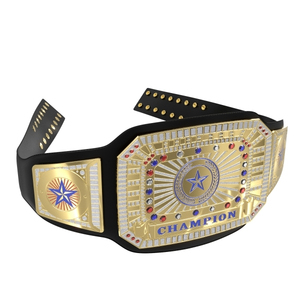 Cinturón de Campeonato de Boxeo y Lucha Libre Personalizado de Fábrica, de Cuero PU Premium, Transpirable, con Cordones, con Caja, Unisex - Product Image 6