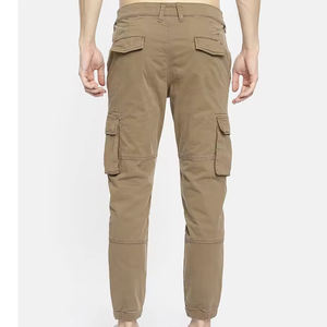 Pantalones cargo de sarga de corte clásico para hombre, 100% algodón, transpirables, informales, con seis bolsillos, estilo tradicional - Product Image 2