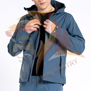 Ensemble coupe-vent pour homme 100% polyester léger et respirant avec logo personnalisé, prix de gros - Product Image 4