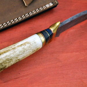 Couteau de chasse en acier inoxydable à lame fixe, couteau utilitaire de survie pour le camping en plein air, fabrication sur mesure, vente en gros - Product Image 5