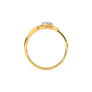Bague de mariage minimaliste en diamant naturel taille brillant en forme de goutte d'eau, en argent sterling 925 plaqué or pour femme - Product Image 6