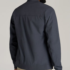 Custom Logo Men's Winter Casual Breathable Bomber Jacket High Quality Long Sleeve Streetwear Stand Collar Hood <b>Light</b> <b>Letter</b> - Product Image 2