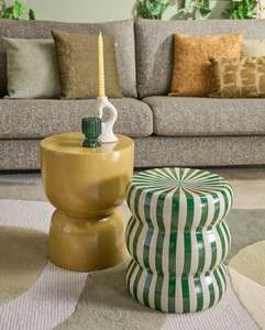 Tabouret en aluminium de haute qualité à vendre, mobilier de qualité supérieure, tabouret en métal, assise finition dorée, ottoman en laiton - Product Image 3