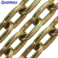 Cadena de Transmisión Soldada de Zinc Galvanizado DIN5685, Acero al Carbono, Eslabones Cortos/Medianos, Comercial/Industrial, 8MM