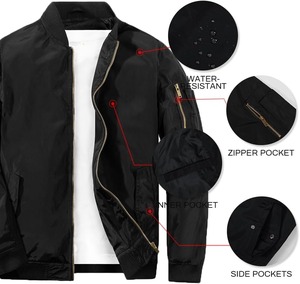 Blouson Bomber Homme Moderne Décontracté Style Streetwear – Fabricant pour Vente en Gros et Achat en Gros - Product Image 4