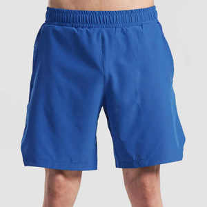 Encuentra pantalones cortos deportivos personalizados OEM de alta calidad para hombre, para gimnasio, fitness, entrenamiento y correr, con bolsillos, pantalones cortos deportivos en blanco. - Product Image 5