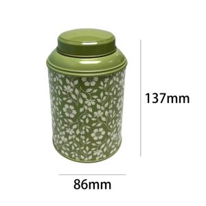 Letrero metálico vintage con diseño personalizado, contenedor metálico, caja de lata para envasar té y café - Product Image 2