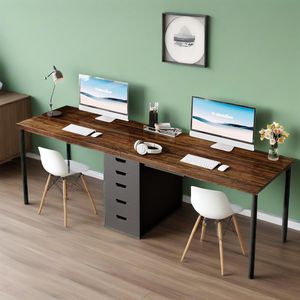 Scrivania da Ufficio Moderna e Semplice a 5 Cassetti, Extra Lunga 78,7 Pollici, per Due Persone, con 5 Cassetti - Product Image 6