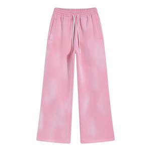 Pantalon de jogging unisexe en polyester et coton délavé à l'acide, effet soleil, faible MOQ, vente en gros pour hommes - Product Image 4