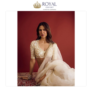Sari en Georgette de qualité supérieure, nouveau style, dernière mode, vêtements indiens de créateur pour mariage, avec broderie de sequins lourds - Product Image 2