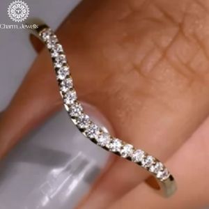 แหวนเพชรโมอิสซาไนต์ Charm_Jewells เงินแท้ 18K รับรองโดย IGI ดีไซน์แบบ Eternity Band ตัวเรือนแบบ Prong Setting ทรง Brilliant Cut แหวนหมั้นคลาสสิกสำหรับผู้หญิง - Product Image 6