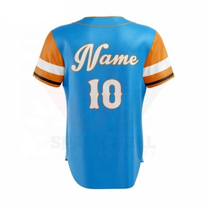 White Red Baseball Jersey Sublimated Print Short Sleeve Unisex Adult Breathable Regular Fit Button Closure - Product Image 6