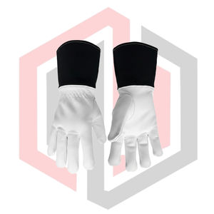 Guantes de Soldadura Negros Resistentes a Desgarros, Cortes, Fuego y Calor, Antiestáticos, de Cuero de 11 oz, Resistentes y Duraderos para Trabajo Pesado - Product Image 5