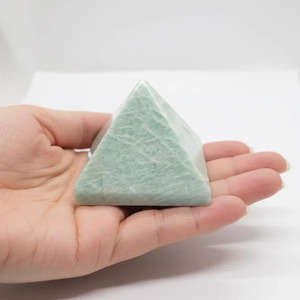 Wholesale 30-35mm Pyramid Muntaha Agate Handmade Natural Stone Bulk Reiki <b>Crystals</b> Amazonite Premium Quality Khambhat India - Product Image 3