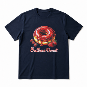 Camiseta de Hombre con Estampado de Donuts, Manga Corta, Cuello Redondo, Informal, de Algodón, Corte Regular, Tejido Jersey, Logotipo Frontal, Fabricante OEM ODM - Product Image 4